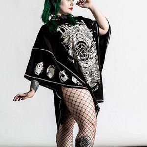 Killstar Insomnia Batwing Top // LG-XXL // Large Extra Large 2X Large